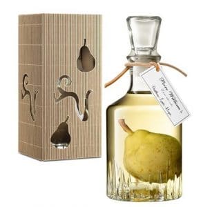 Coffret cadeau de la Poire Prisonnière, poire en liqueur Williamine